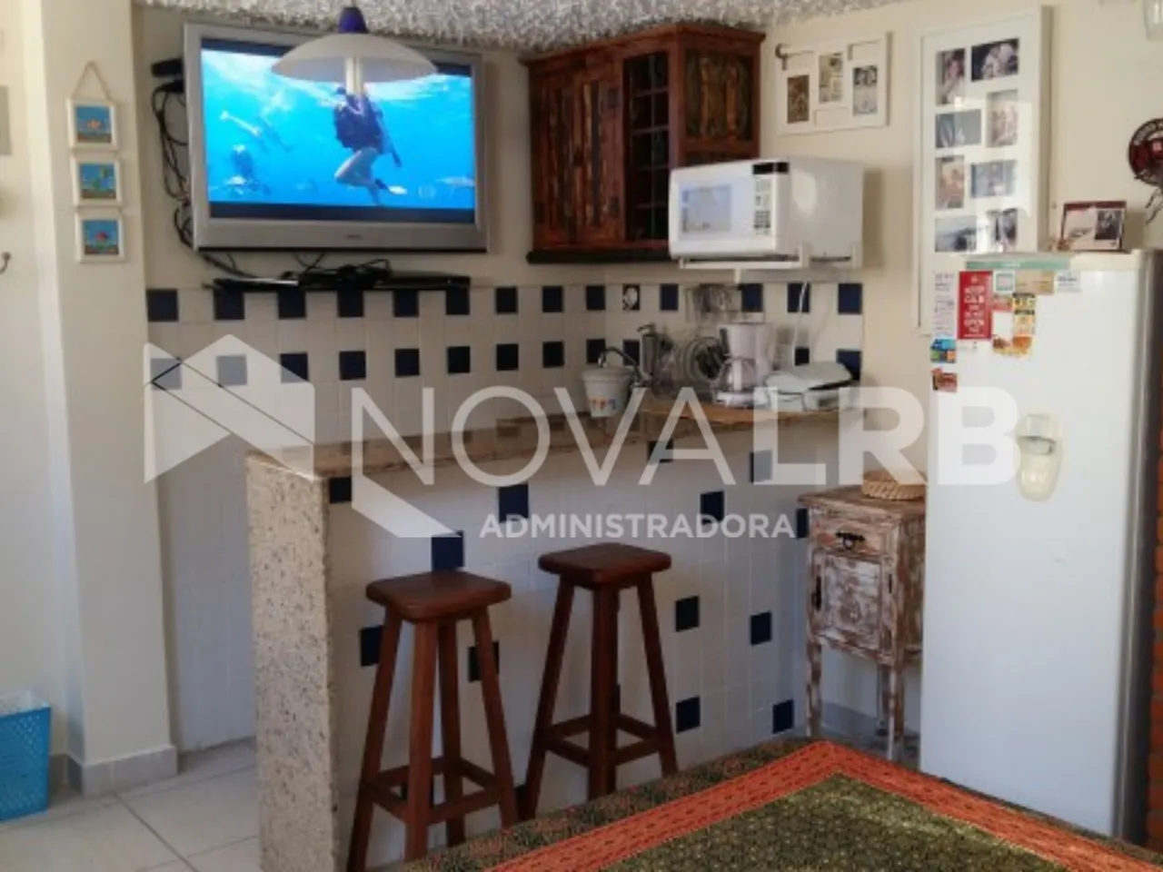 Apartamento mobiliado com 1 quarto e cozinha aberta