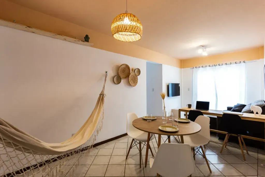 Home office in a one-bedroom apartment