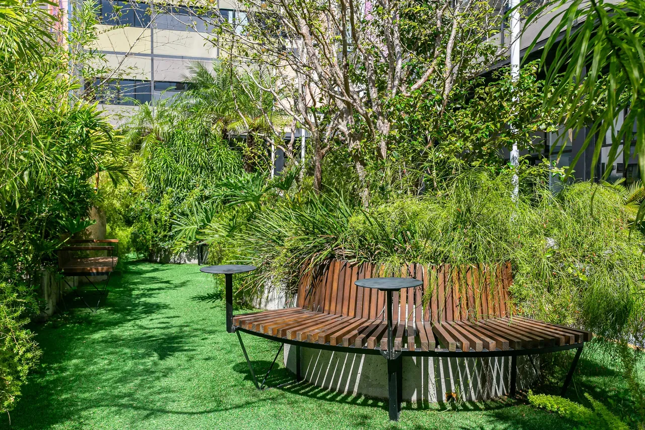 Apartamento mobiliado de 20 m² com 1 dormitório e jardim — photo 29