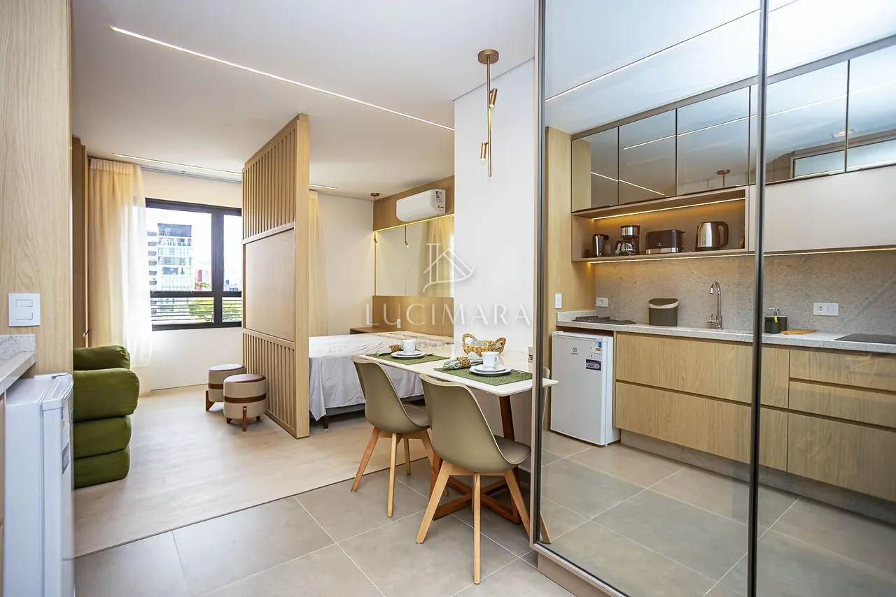 Furnished 1-bedroom apartment with open-plan kitchen — photo 19