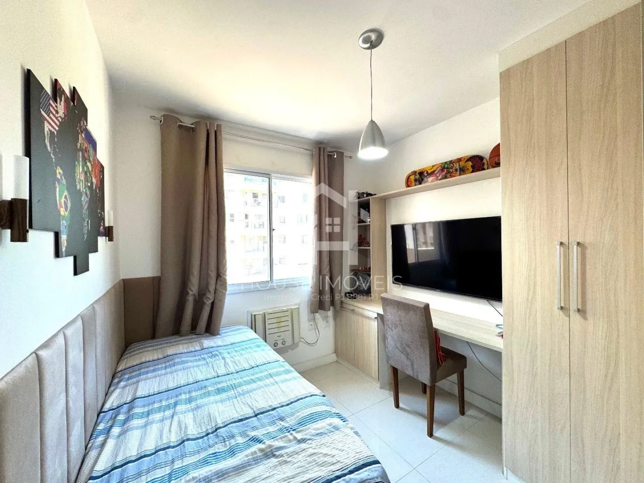 Furnished 2-bedroom apartment with balcony and 2 bathrooms — photo 3