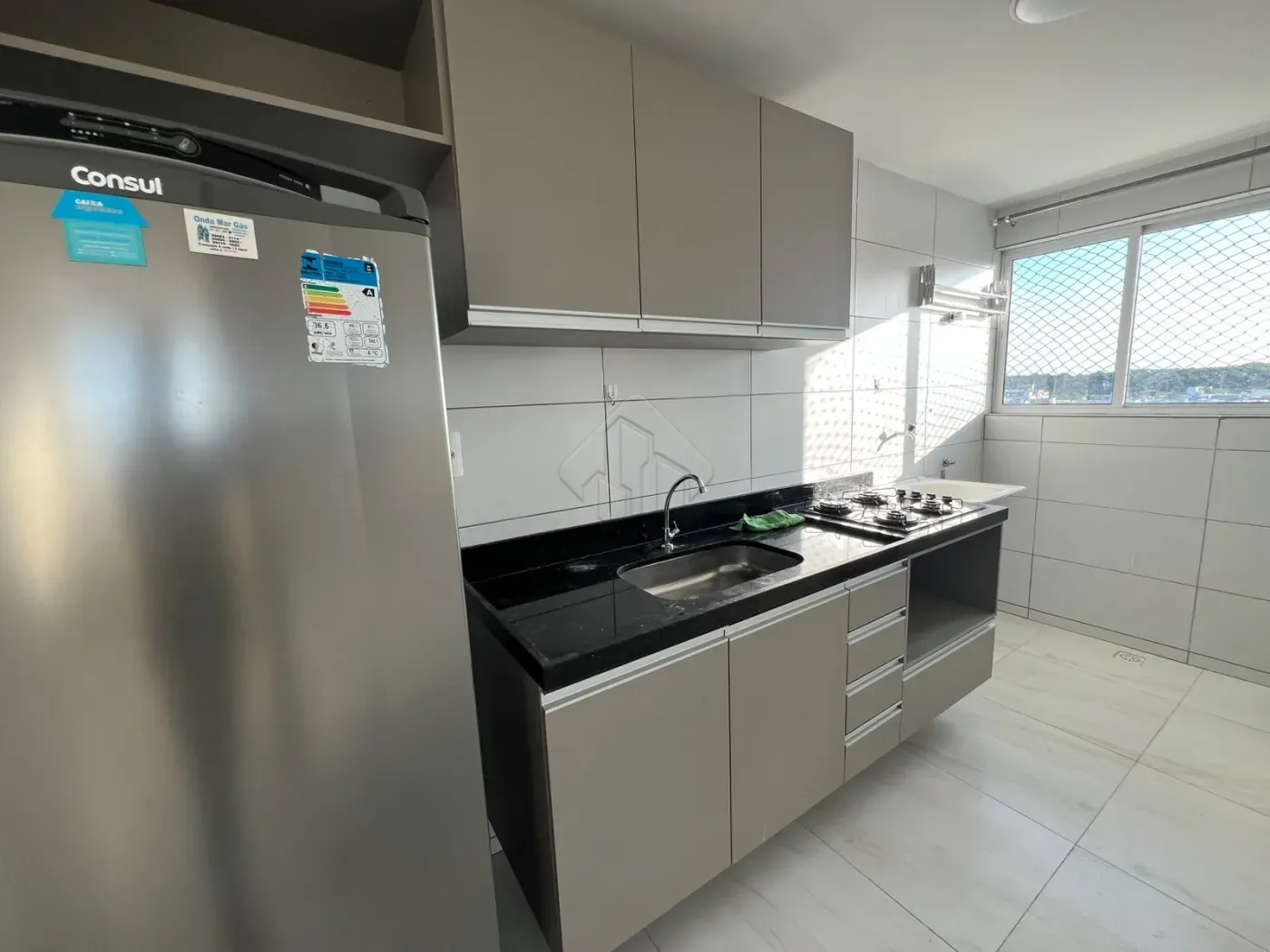 Apartamento de 1 dormitorio de 37 m² con cocina a gas