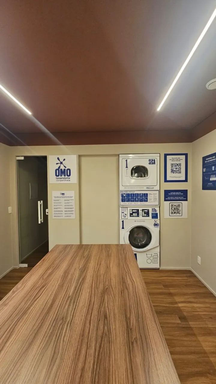 Estúdio mobiliado com varanda envidraçada e 34 m² — photo 15