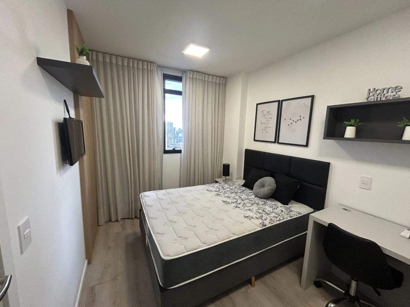 Apartamento de 1 dormitório com cozinha americana integrada — photo 23
