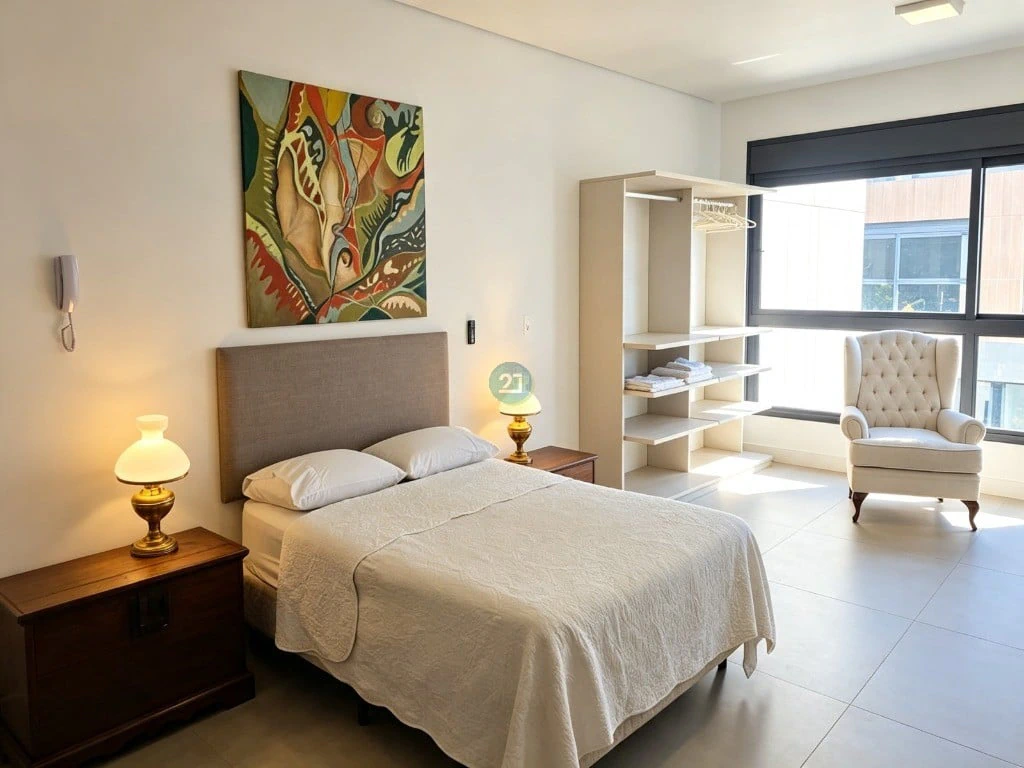 Studio com 1 quarto, 54 m² e cozinha americana — photo 3