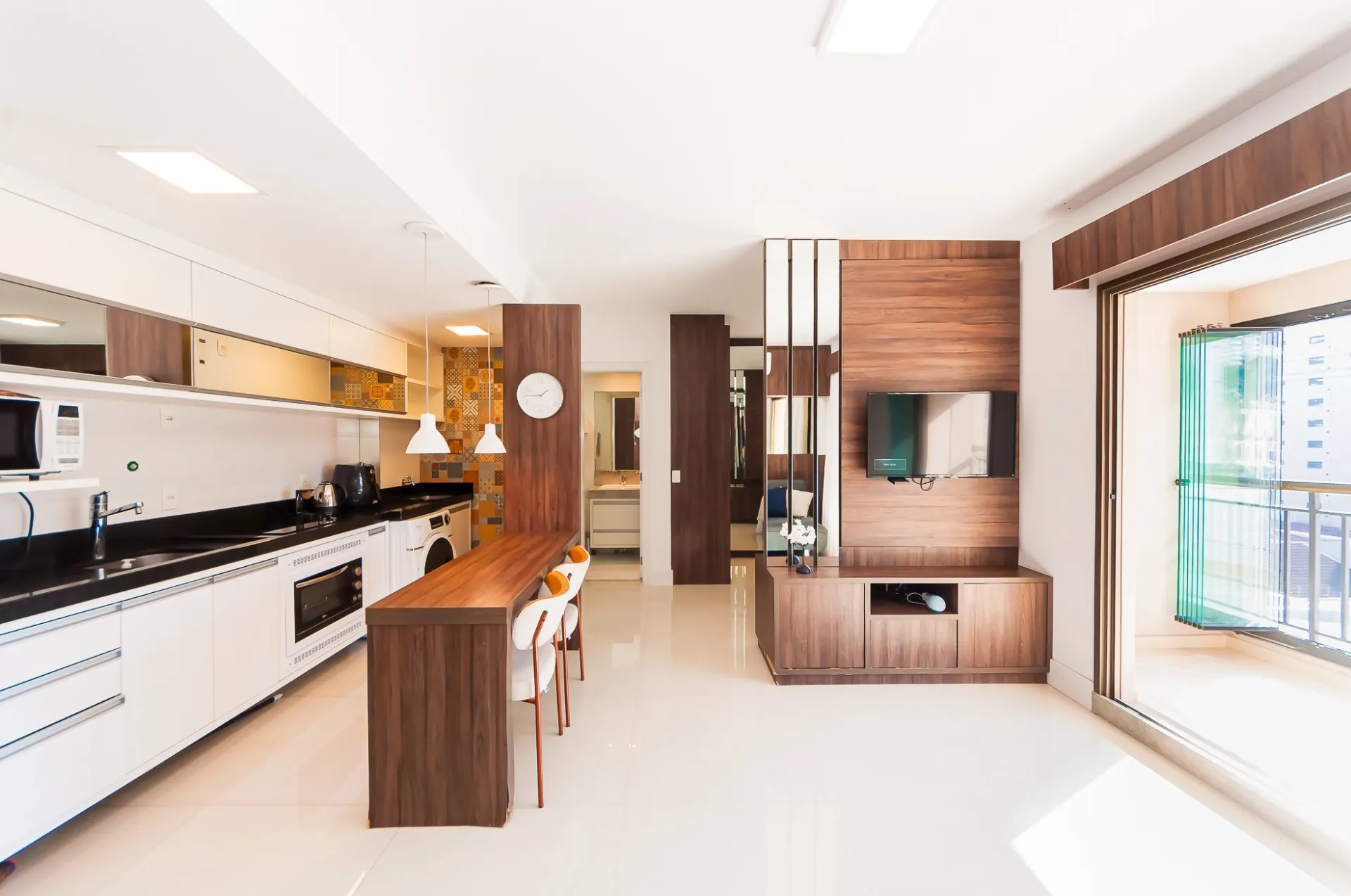 Apartamento mobiliado de 70 m² com 1 quarto e varanda — photo 9
