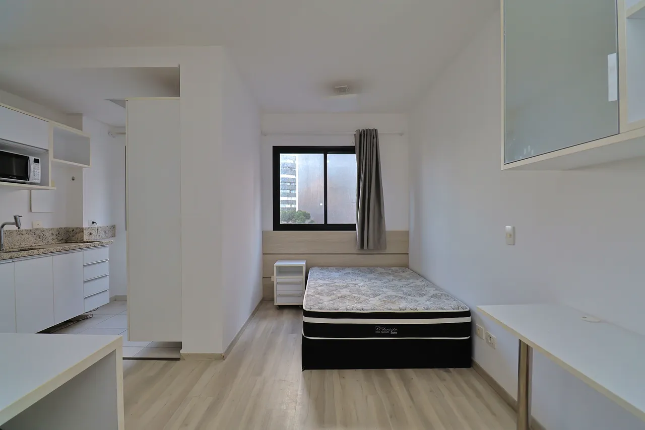 Furnished 1-bedroom apartment with compact kitchenette