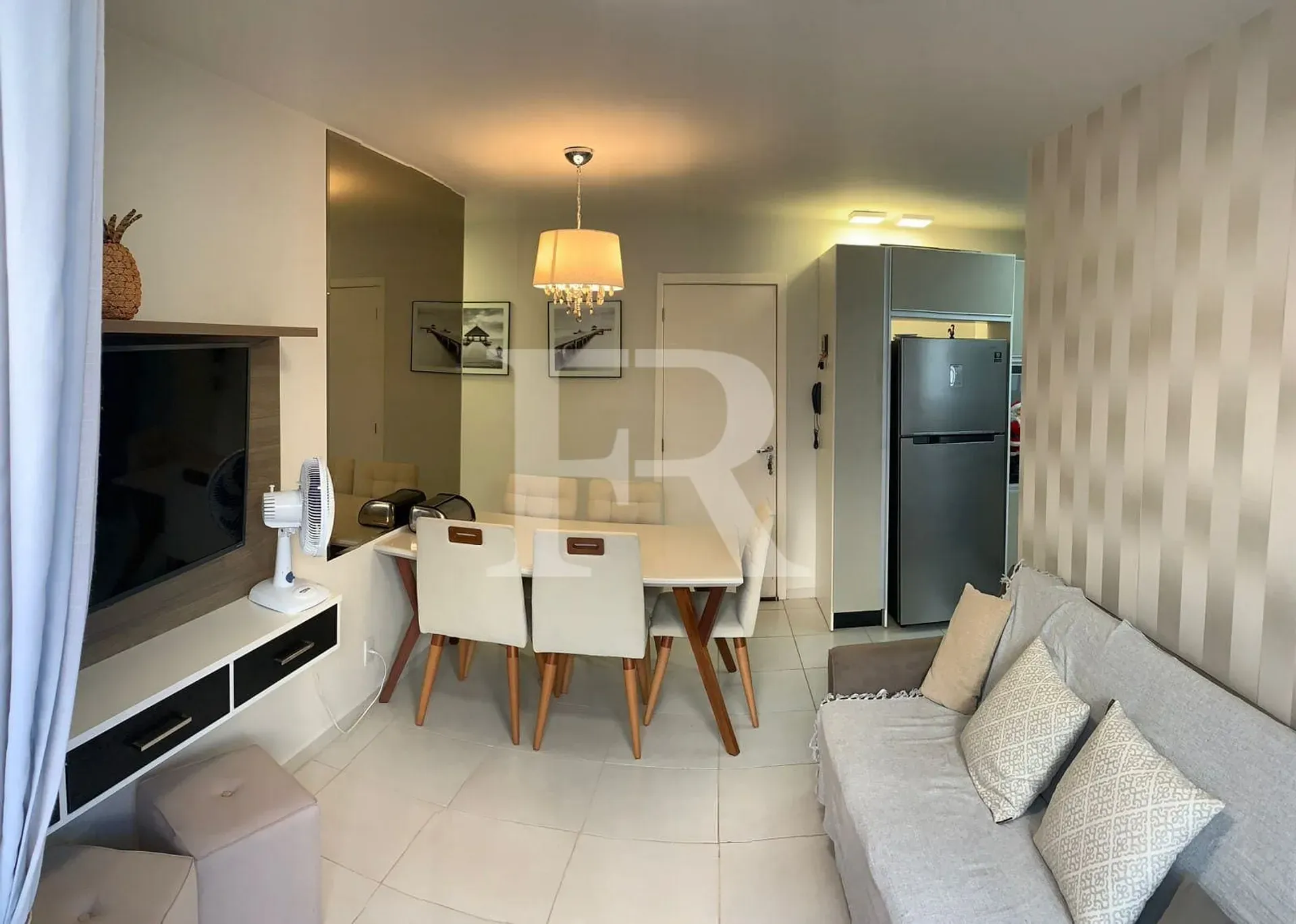 Furnished 67 m² apartment with 2 bedrooms and private garden