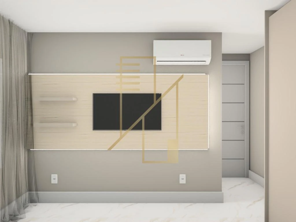 2-bedroom apartment in a building with a pool
