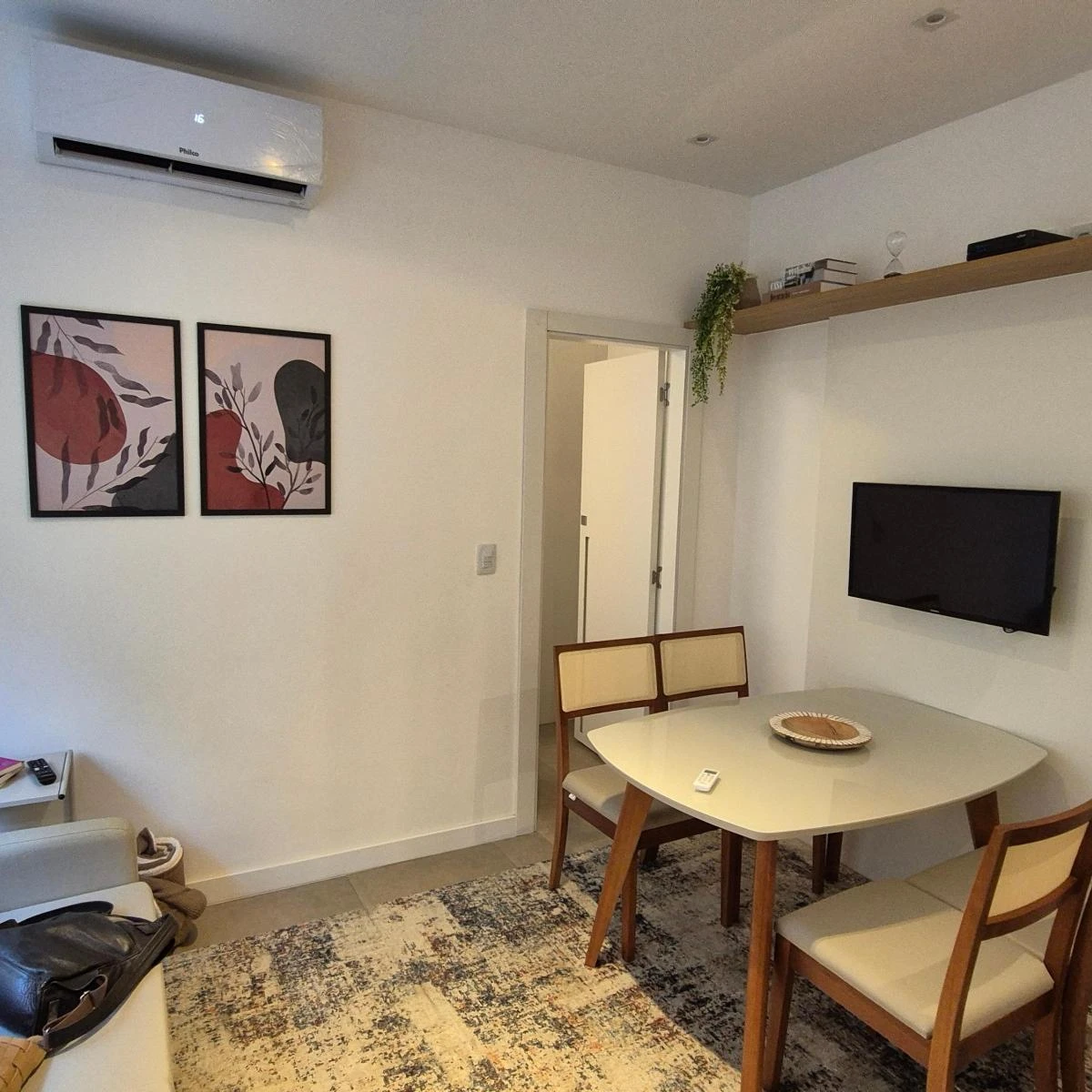 Furnished apartment, 35 m², with a washing machine