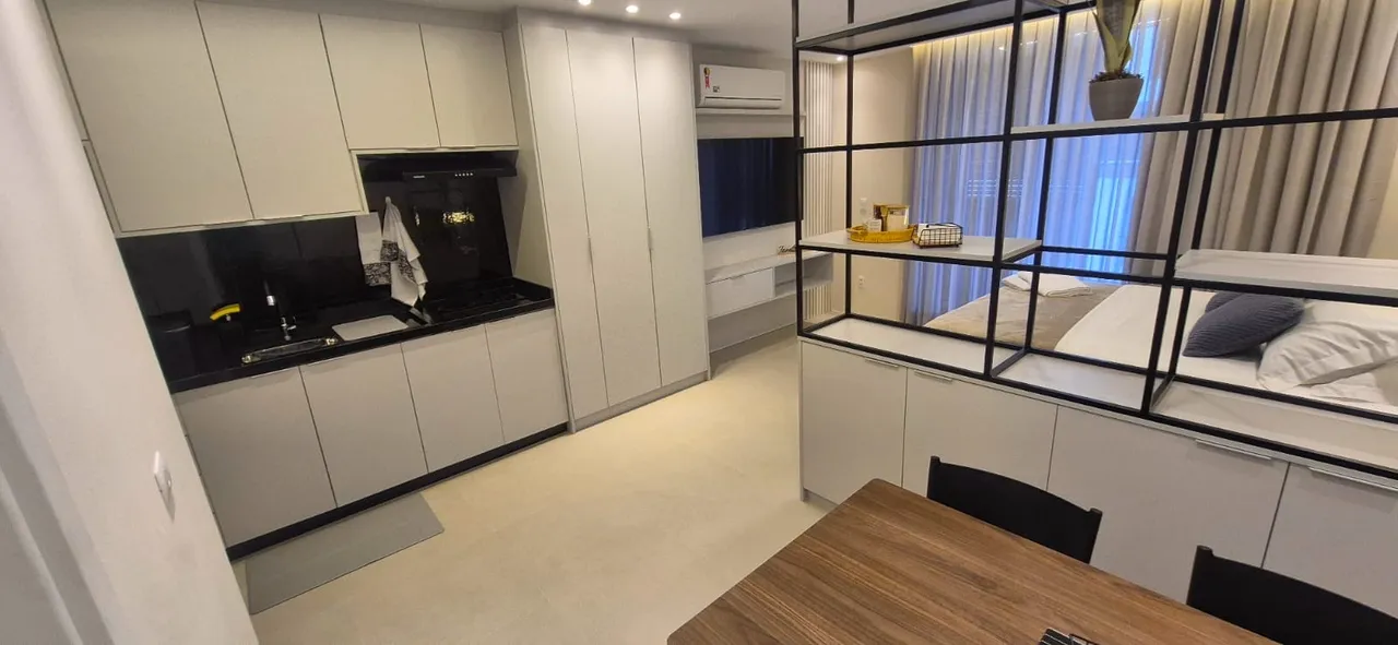 Furnished studio with 1 bedroom and balcony, no parking — photo 3