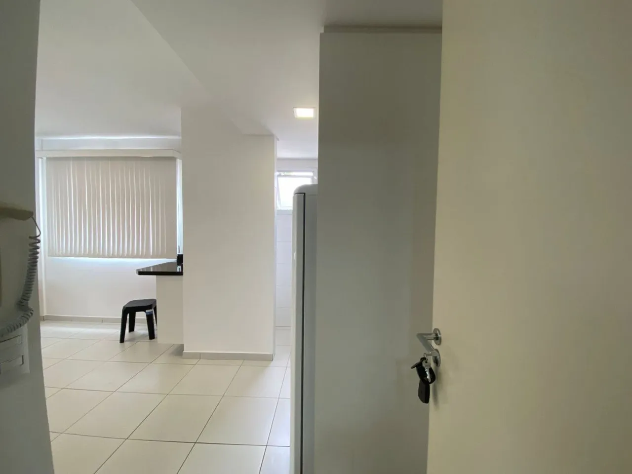 Furnished studio with built-in wardrobes and parking