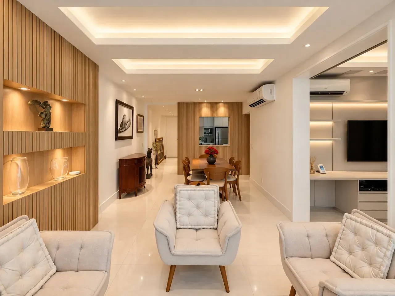 3-bedroom apartment with a walk-in closet