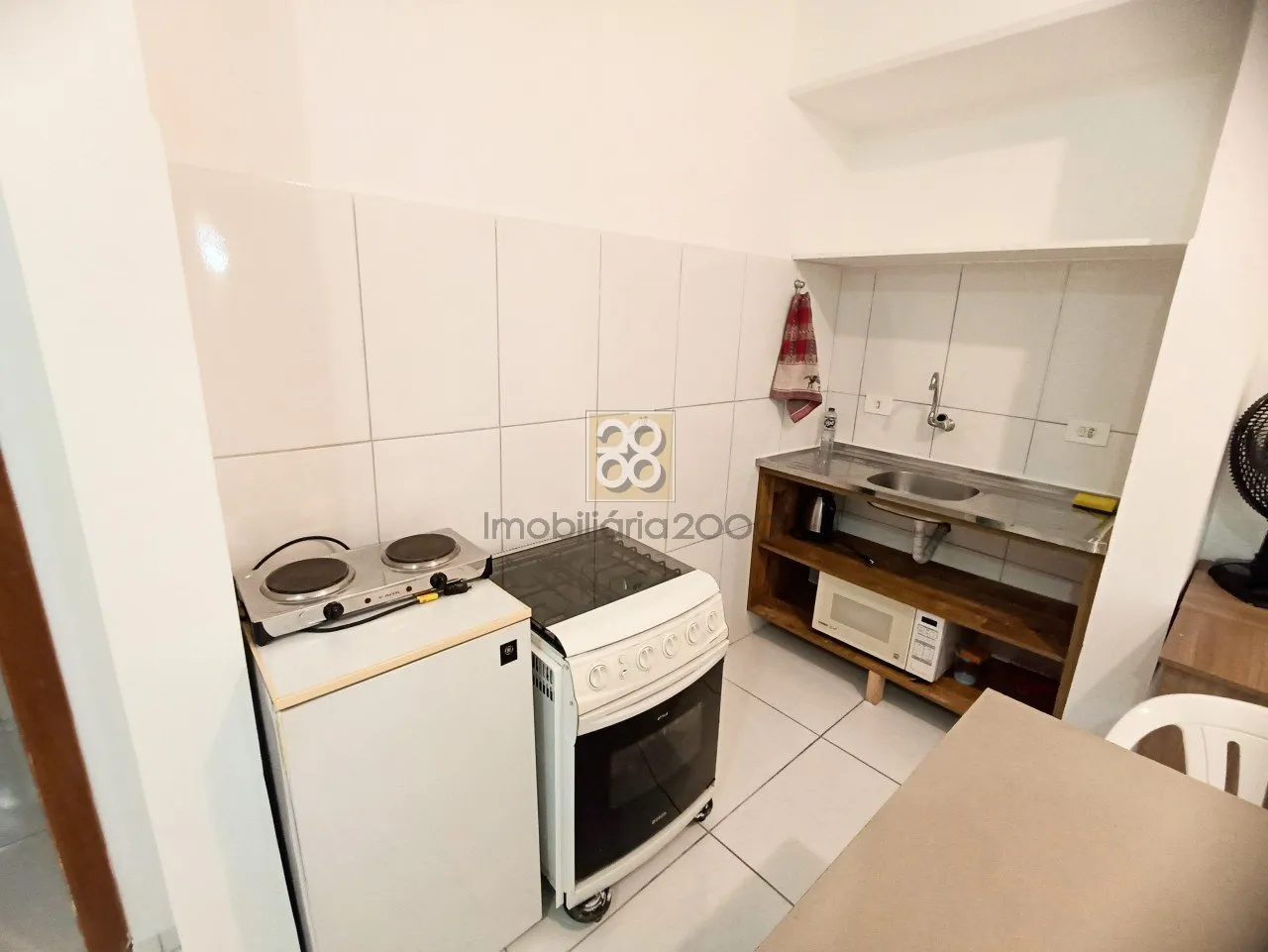 Apartamento mobiliado de 1 quarto com máquina de lavar