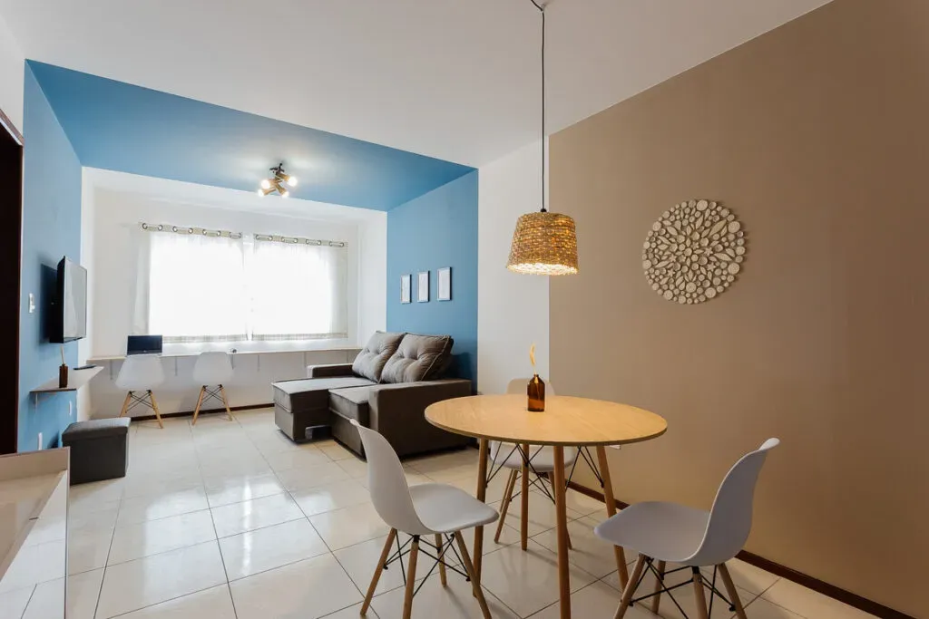 Washing machine in a one-bedroom apartment