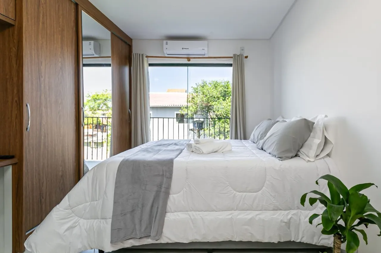 42 m² studio with balcony and private BBQ — photo 2