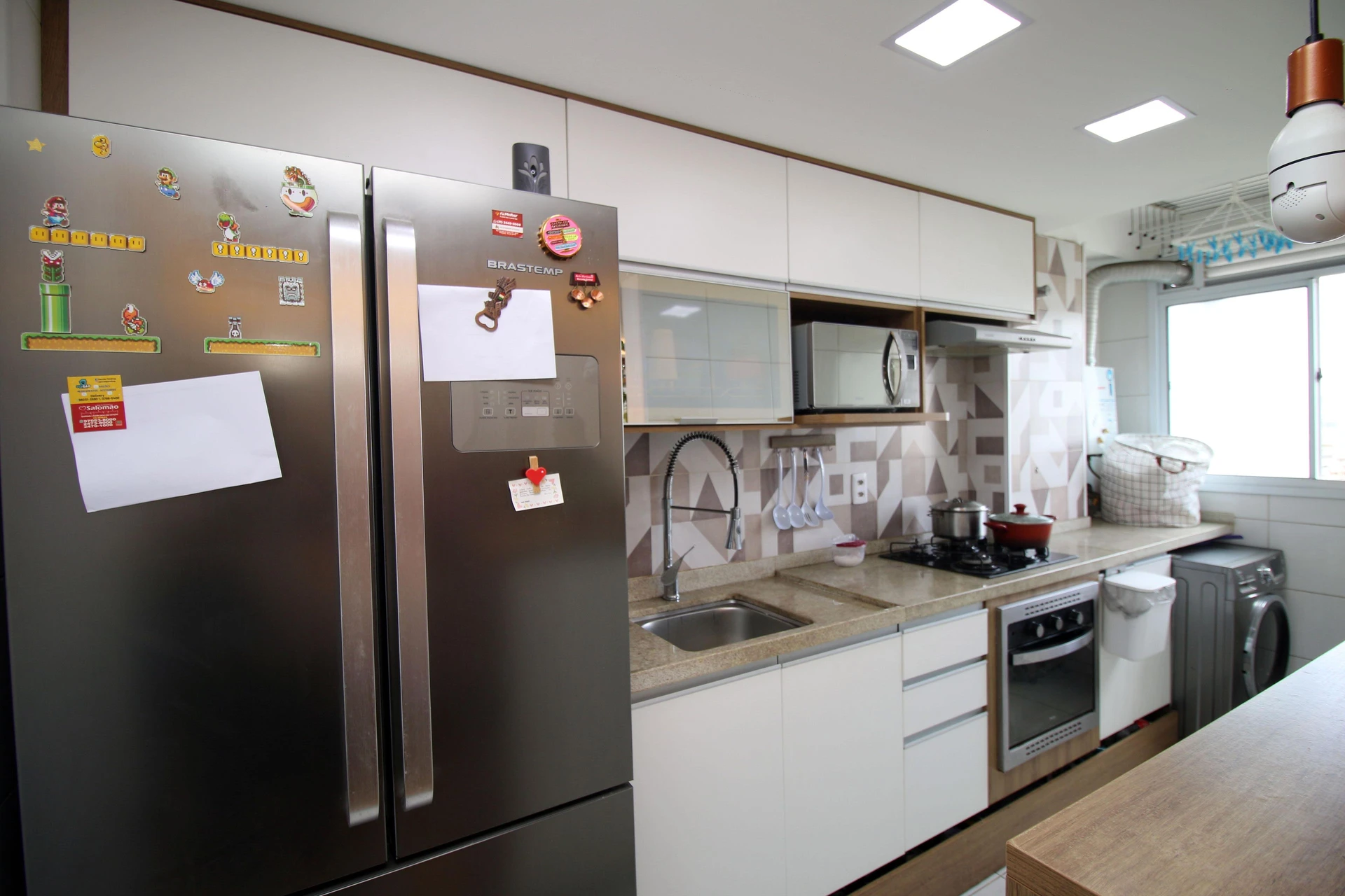 Furnished apartment, 40 m², with a washing machine — photo 17