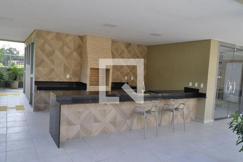 2-bedroom apartment in a building with a gym