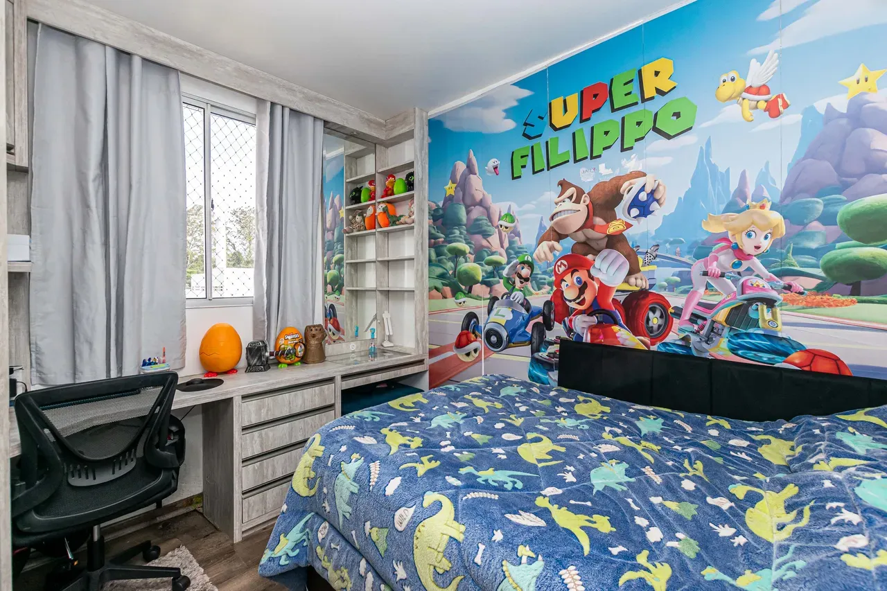 2-bedroom apartment with a washing machine in Curitiba — photo 9