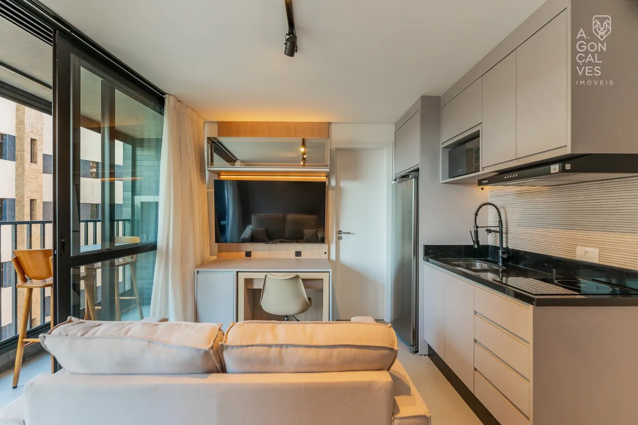 Furnished 37 m² apartment with 1 bedroom and glass balcony — photo 5
