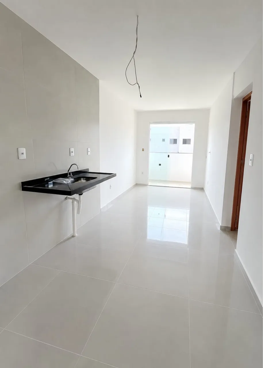Apartamento sem mobília com 2 quartos e 1 vaga