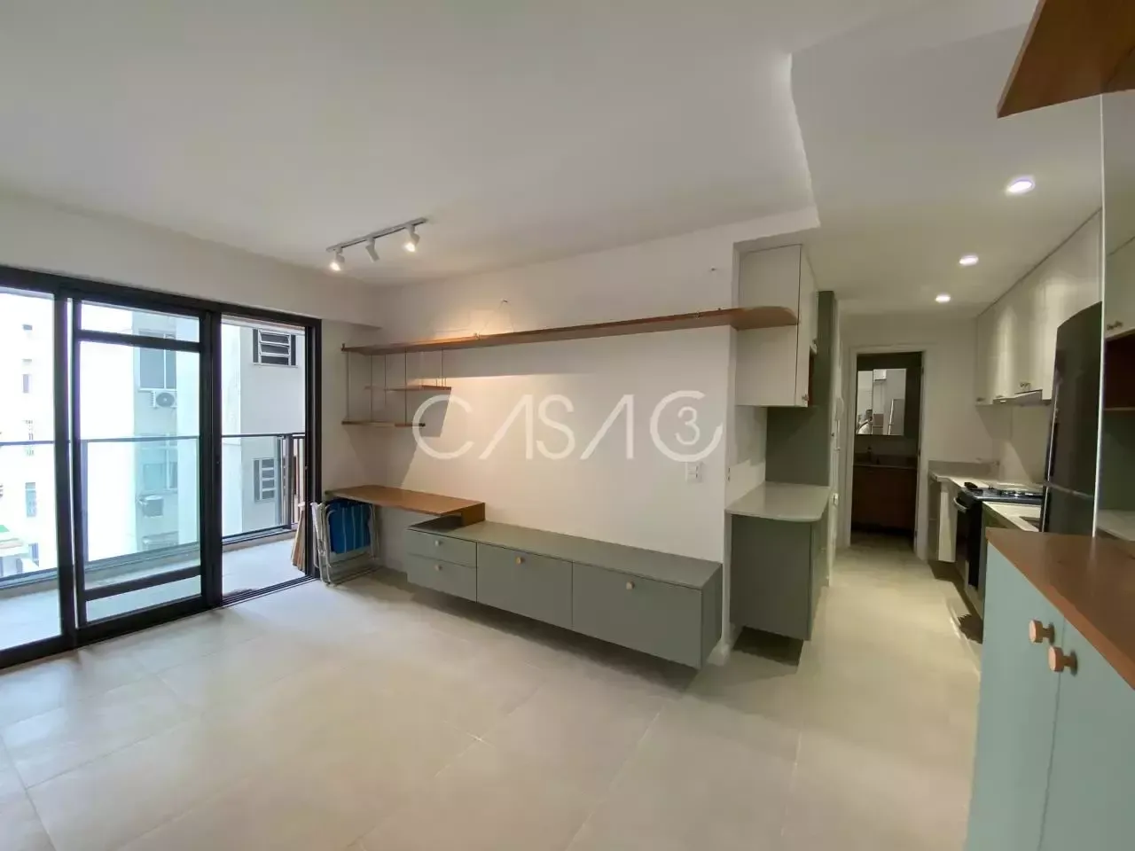 Apartamento mobiliado de 1 quarto com máquina de lavar