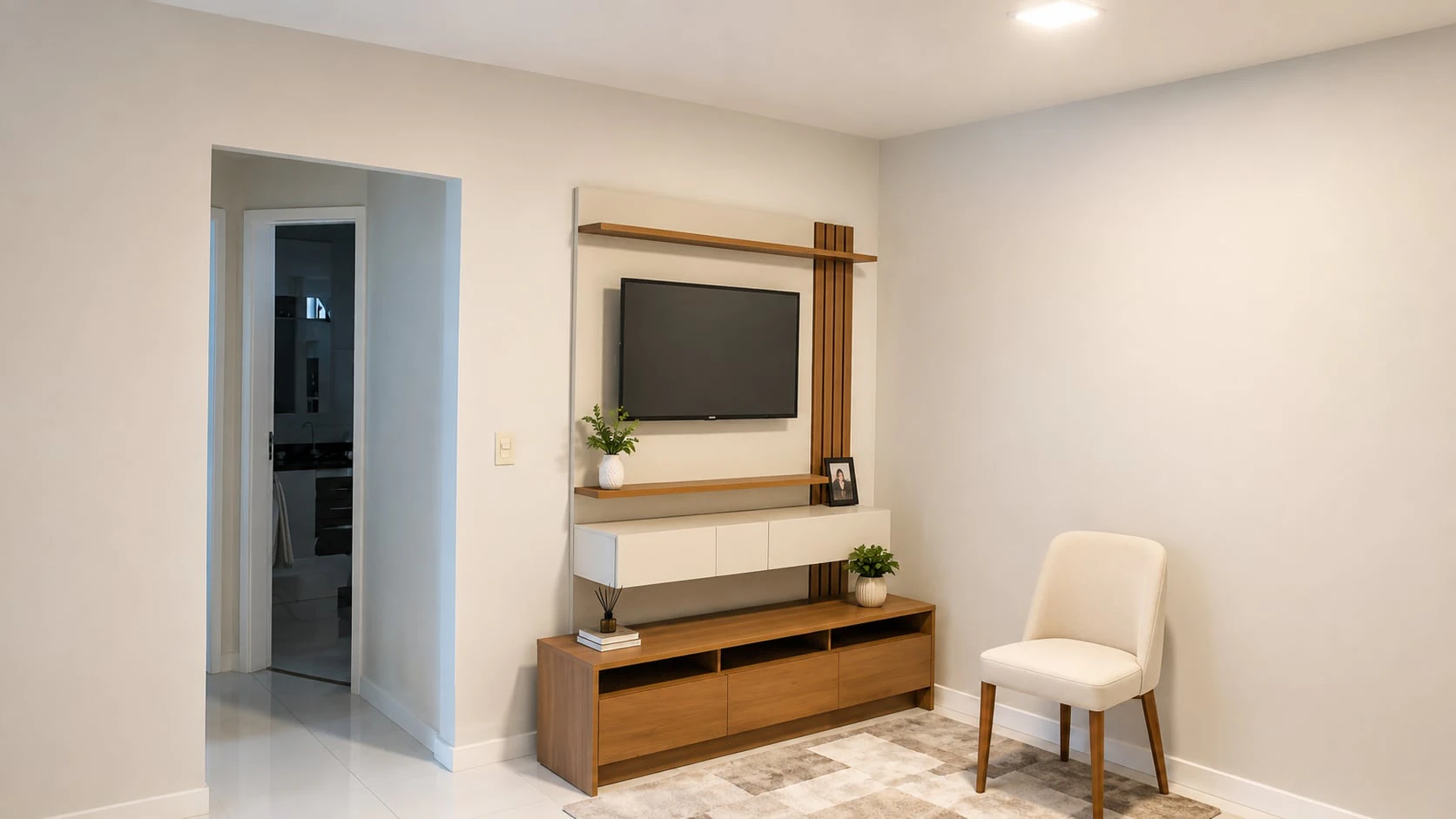 Стиральная машина и 3 спальни: квартира 55 м²