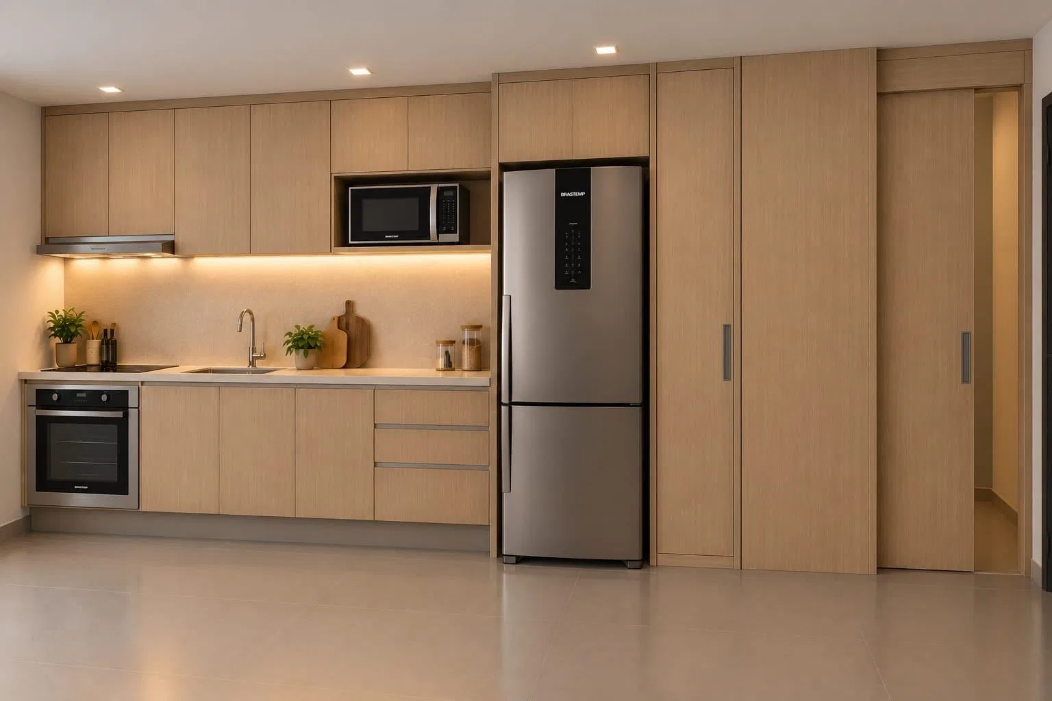One-bedroom apartment with a private pool in Curitiba — photo 2