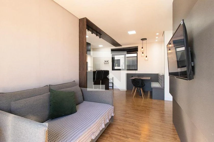Furnished apartment with 2 bedrooms and integrated kitchen