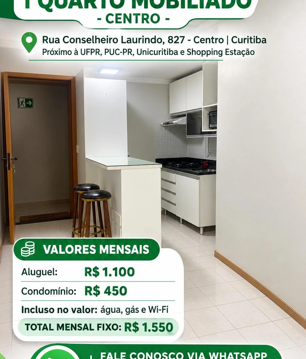 Furnished one-bedroom apartment, 30 m²