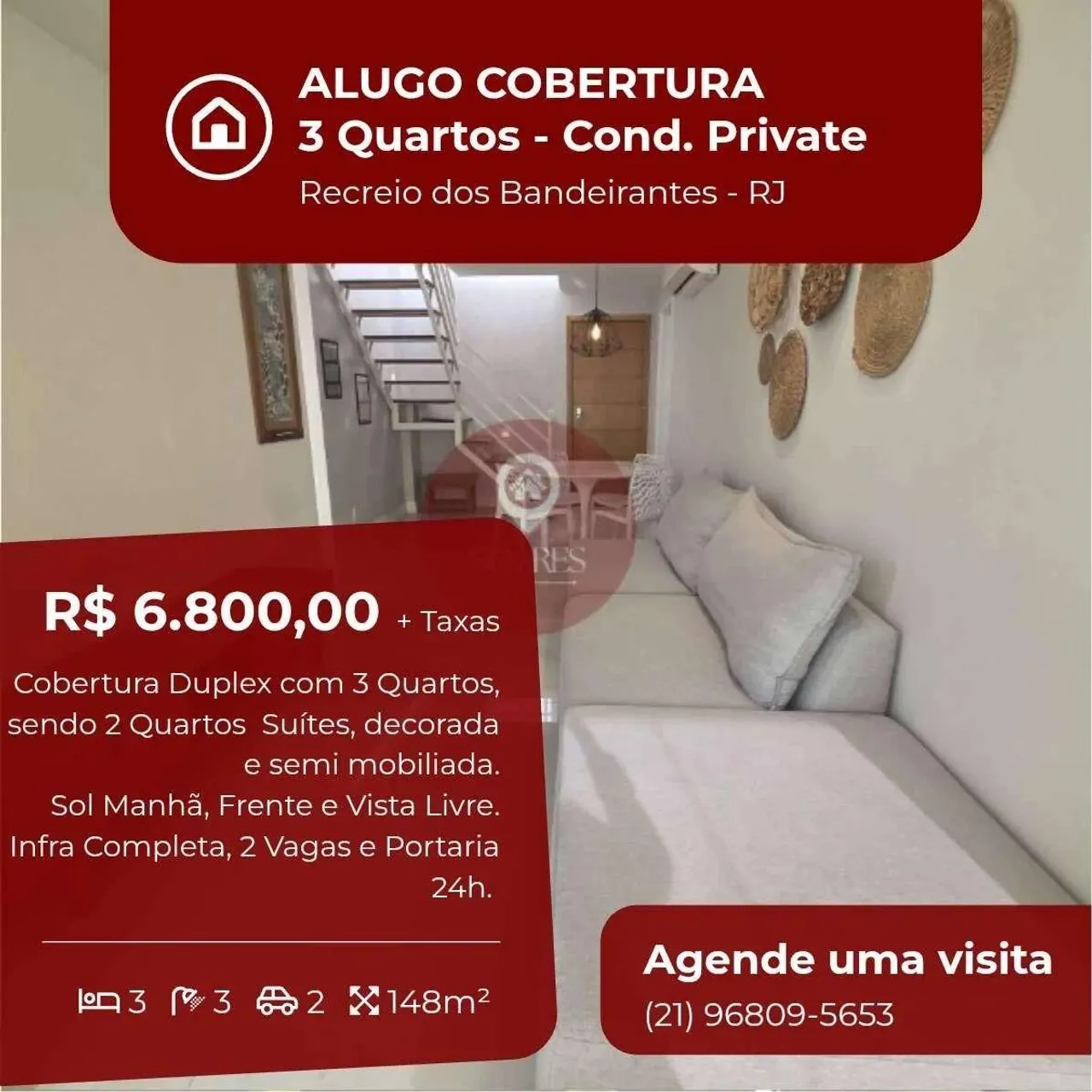 Apartamento mobiliado com 3 quartos e 3 banheiros — photo 19