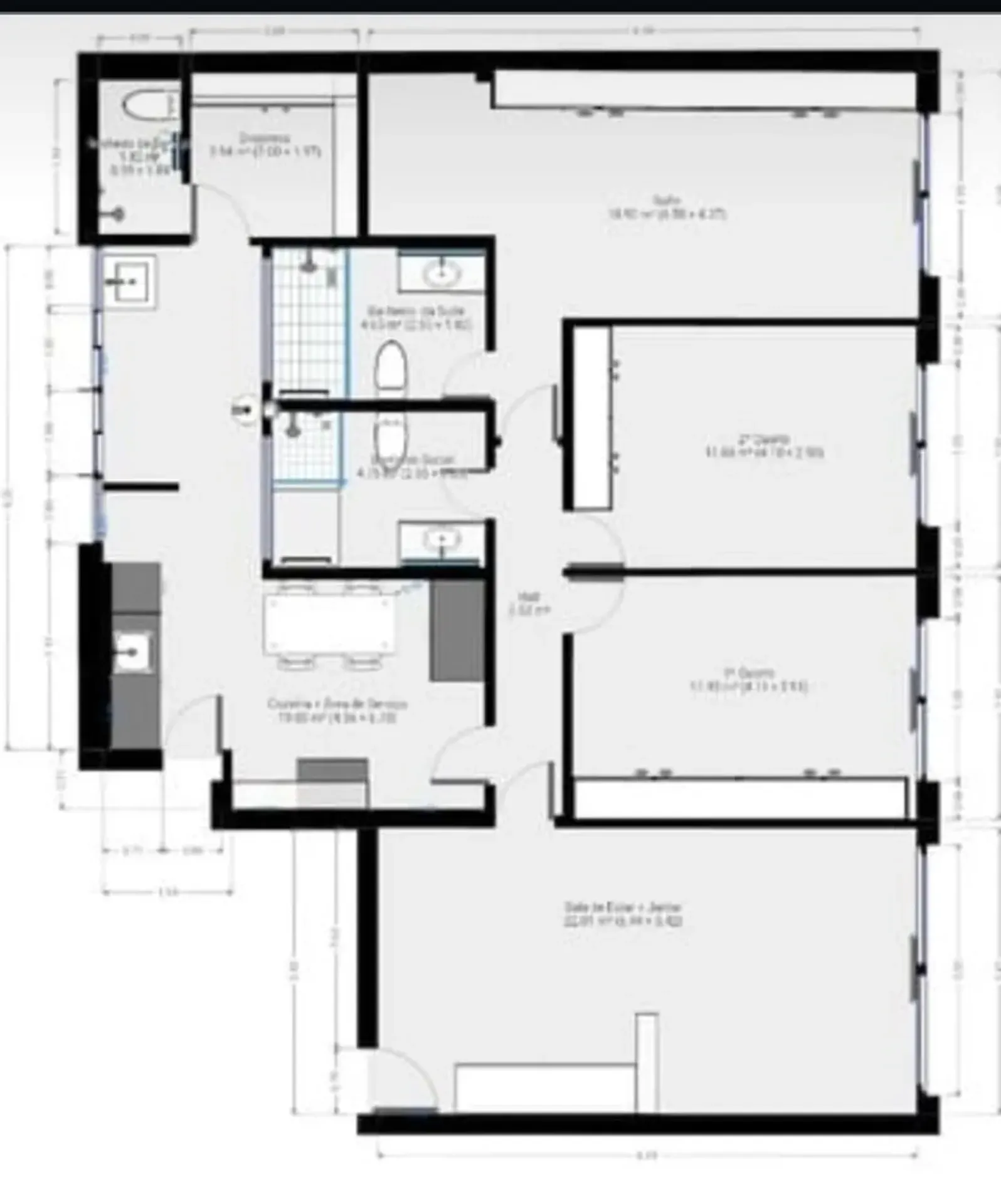 Apartamento com 3 quartos, 3 banheiros e 1 vaga — photo 37