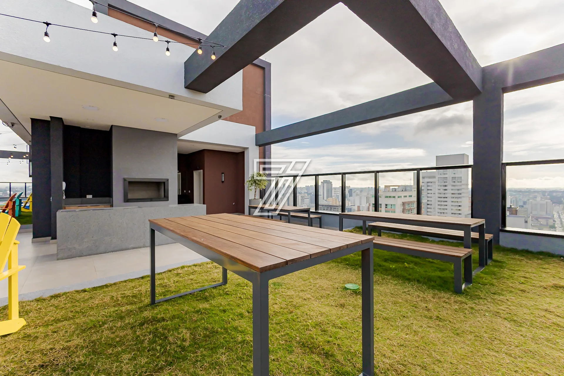 Floor-to-ceiling windows in a one-bedroom apartment, 29 m² — photo 47