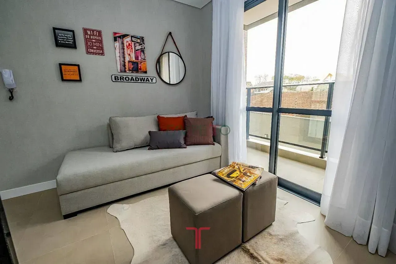 Furnished 1-bedroom apartment with 34 m² and balcony — photo 33