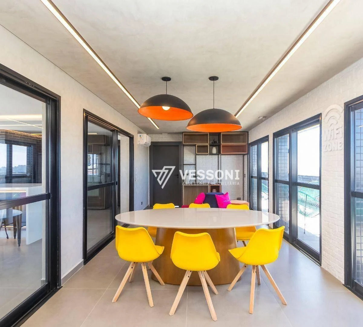 1-bedroom apartment with balcony and built-in grill