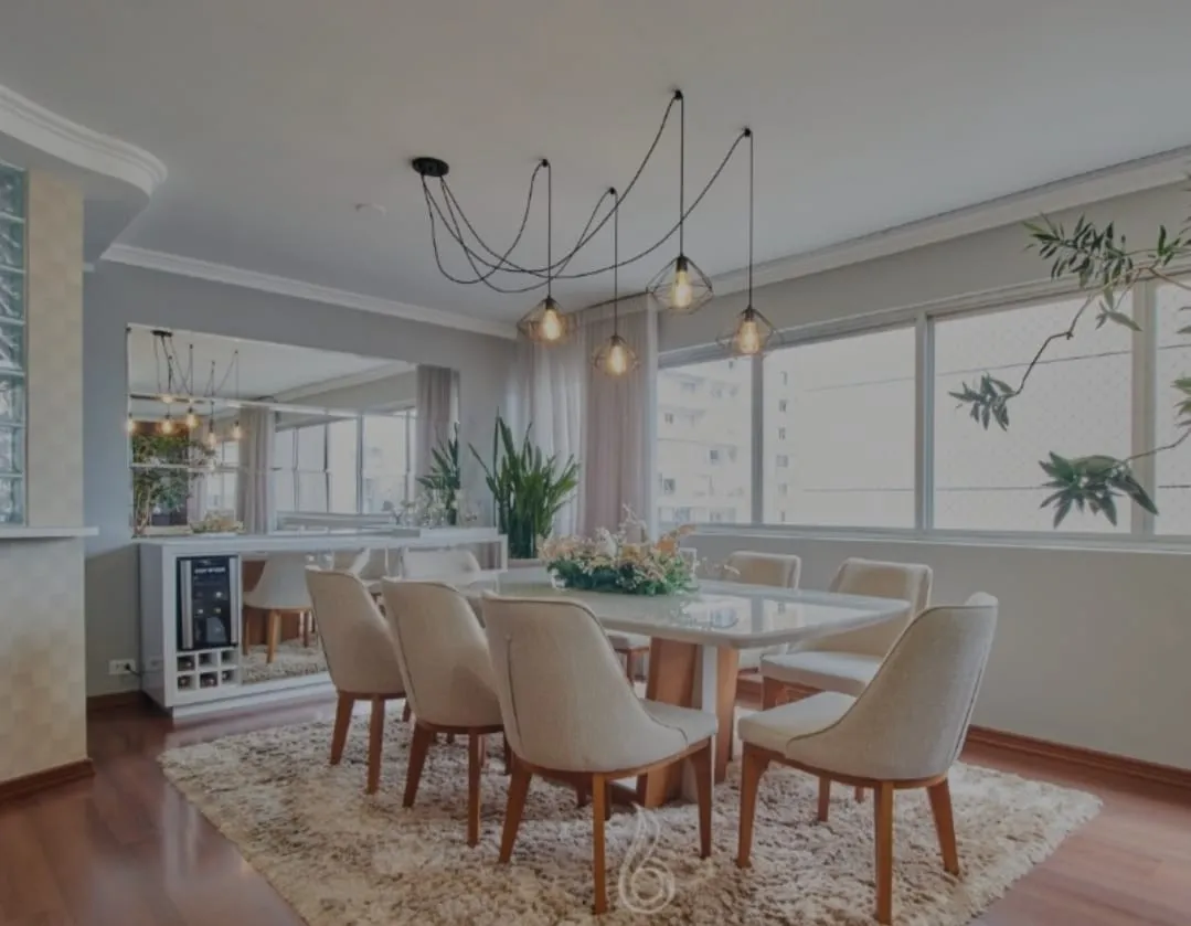 Apartamento mobiliado de 212 m² com 3 dormitórios e suíte
