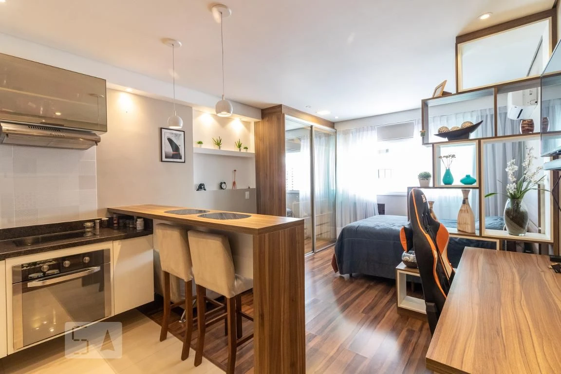 Monoambiente amueblado, 33 m², con espacio de home office — photo 2