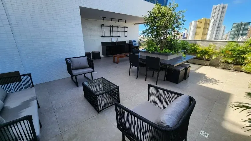 Apartamento mobiliado de 2 quartos em condomínio com piscina — photo 16