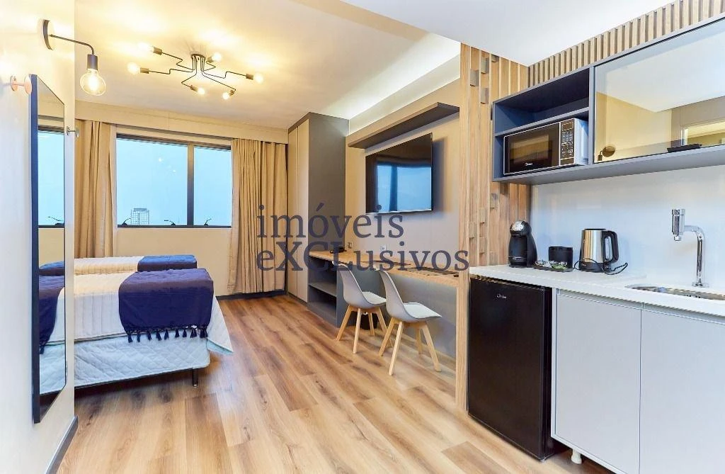 28 m² apartment with 1 bedroom and a compact kitchenette