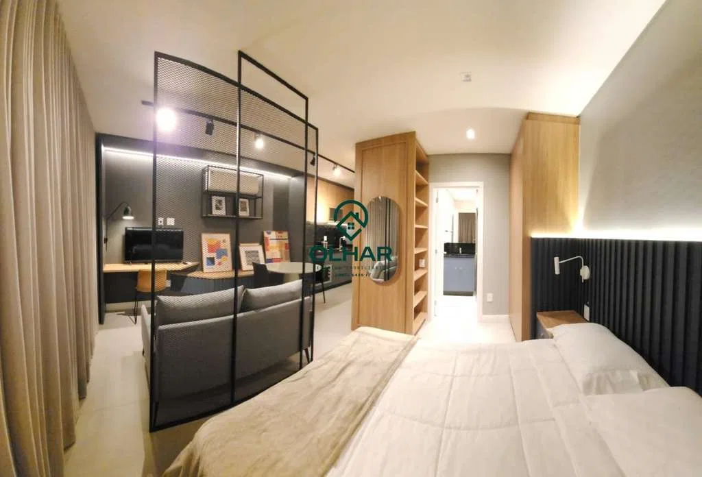 Furnished studio, 30 m², with a water view