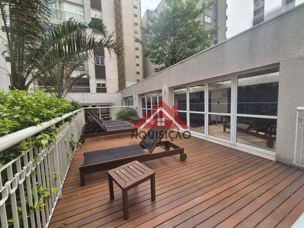 Apartamento mobiliado de 1 quarto em condomínio com sauna