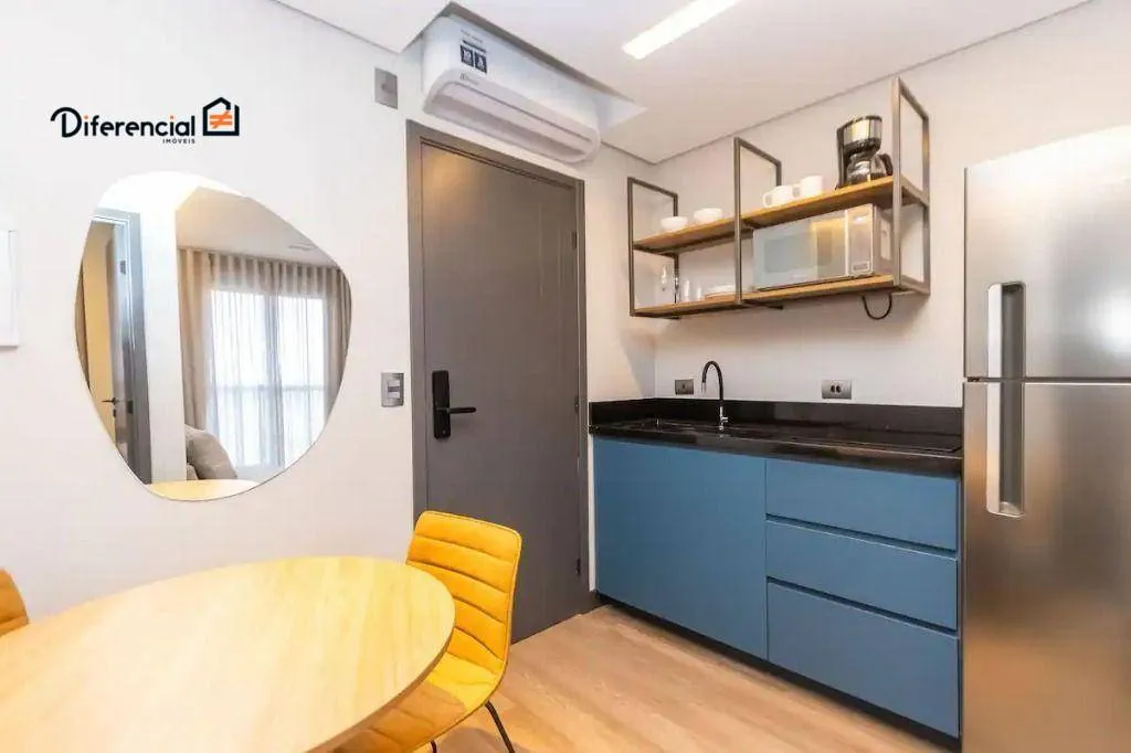 Furnished studio 35 m² with an open-plan kitchen — photo 4