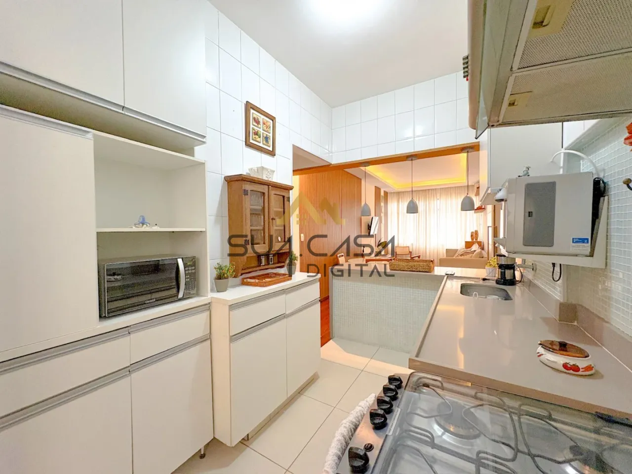 Furnished apartment with an open-plan gas kitchen — photo 16