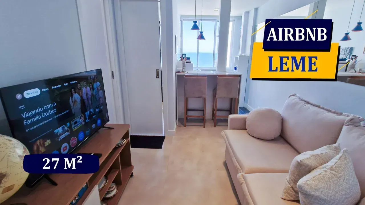 Furnished 1-bedroom apartment with enclosed balcony