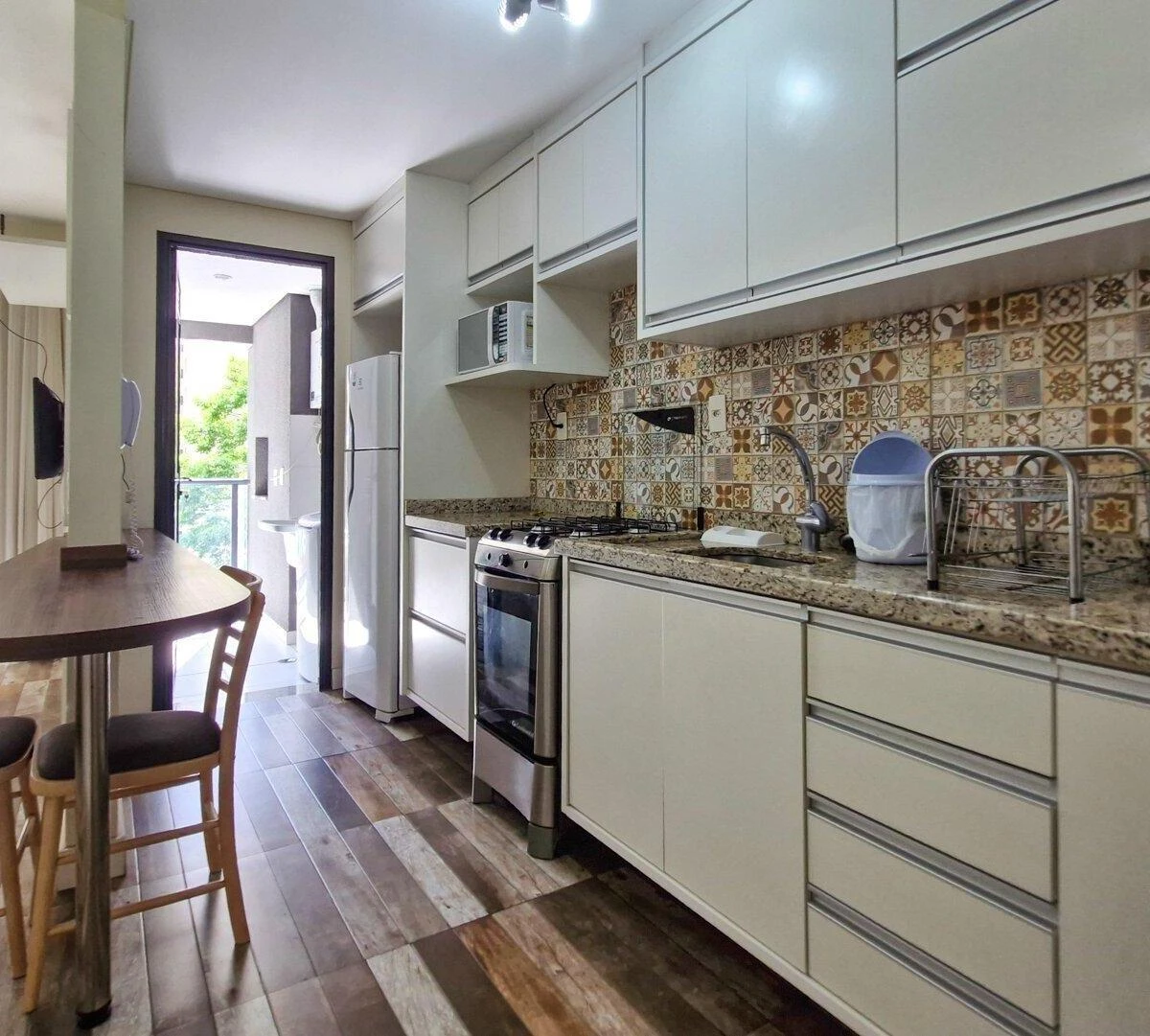 Washing machine in a one-bedroom apartment, 36 m²