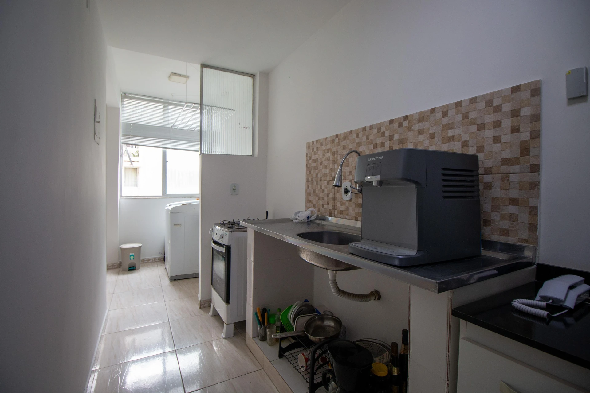 68 m² apartment with a washing machine and a mountain view — photo 2