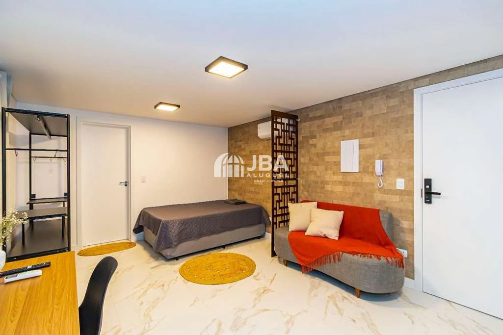 38 m² studio with open-plan kitchen and gas stove — photo 4