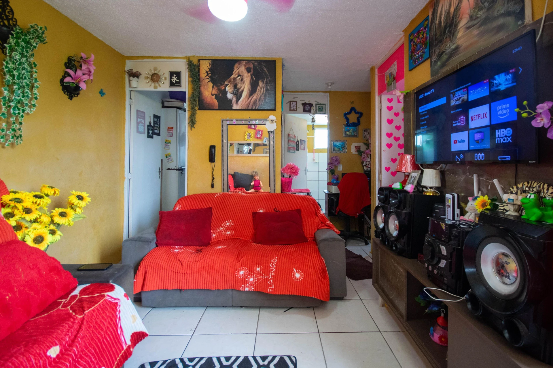Furnished 2-bedroom apartment with 1 bathroom