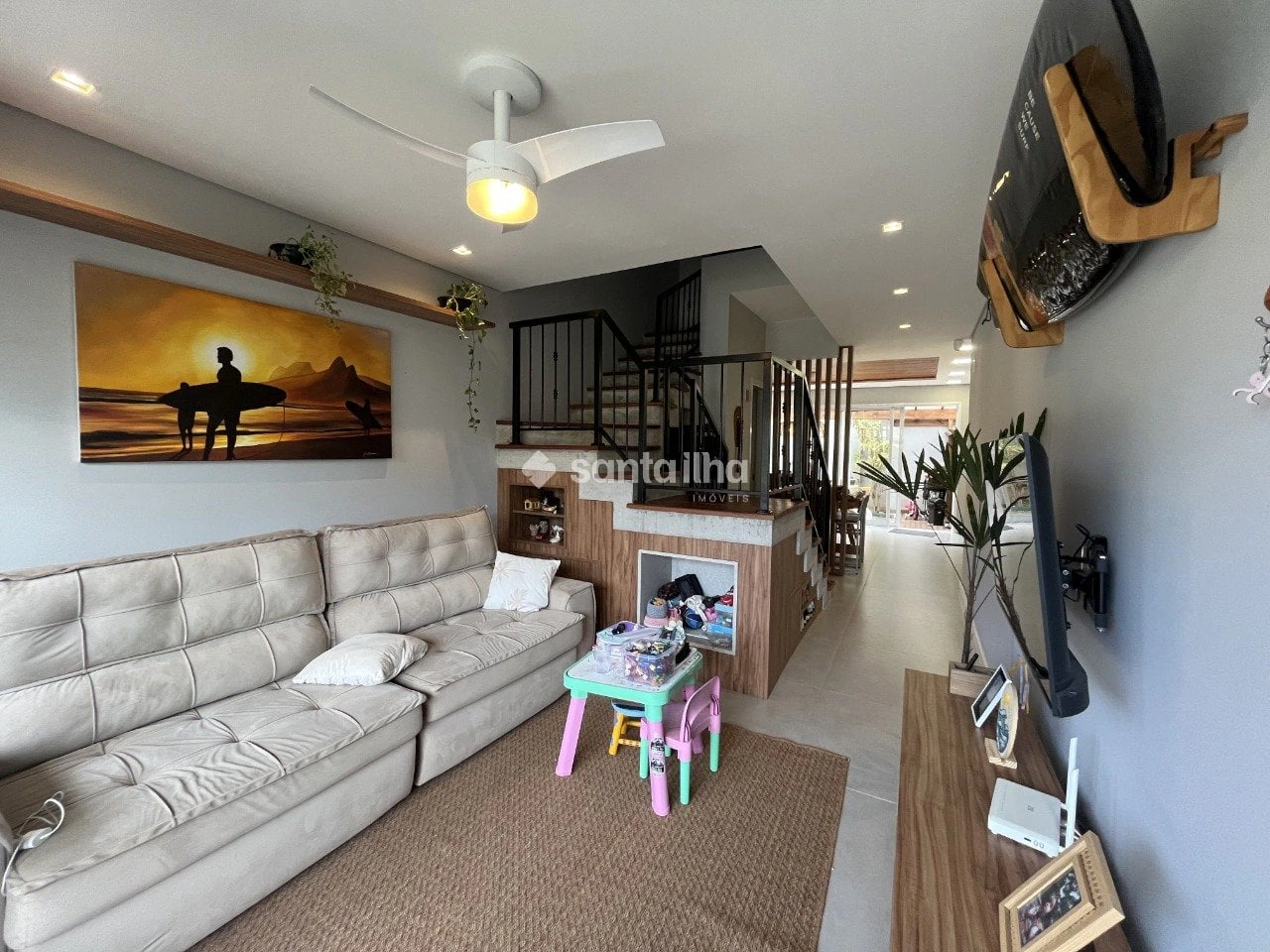 Casa de 3 dormitorios con lavadora en Florianópolis